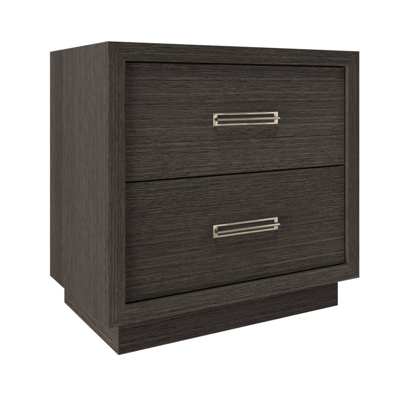 Avalon Two-Drawer Single Bath Vanity, Gray Weathered, Satin Nickel, 36"