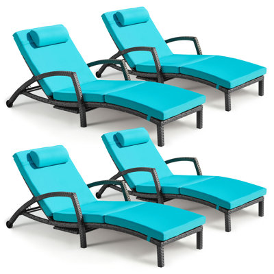 Symaria Outdoor Chaise Lounge by Red Barrel Studio