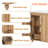 30" W x 18.3" D x 34.4" H Single Bathroom Vanity