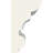 SAMPLE - Endurathane Rope Chair Rail, 1 1/2"H x 7/8"P x 12"L, (3/8"Repeat), Factory Primed