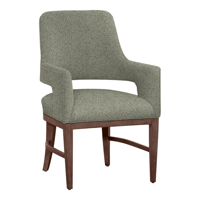 Chaise avec accoudoirs Josie, Noyer, Noisette 8794