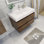 Ensemble de meuble-lavabo mural simple 35 po Carneshia