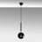 Industrial Black Chandelier, Adjustable Height 15 x 15 x 19.3 inches | Metal Body with Glass Cap | Max Bulb Size: 2.4 x 3.5 inches | E14 Socket, Max 40W | Perfect for Scandinavian & Modern Abstract Decor-1853104407-1853104406