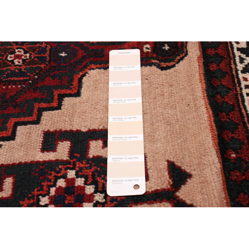 Tapis beige en laine noué à la main de conception unique 1990S 4 pi 7 po x 8 pi 11 po Strauch