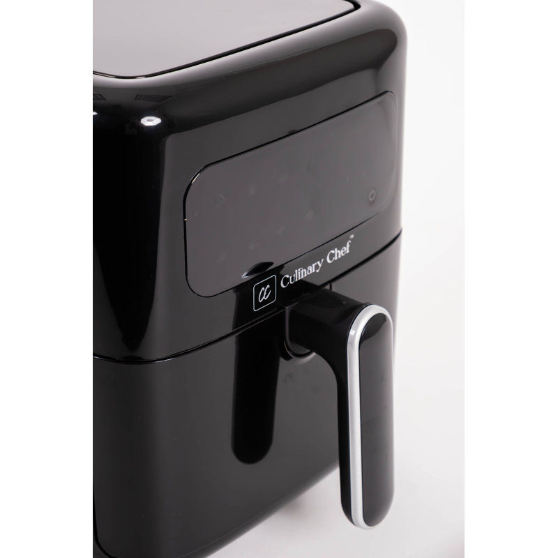 Culinary Chef 3.2-Quart Black Electric Air Fryer with Touch Panel