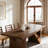 Farmhouse Kitchen Dining Table With Dual Base