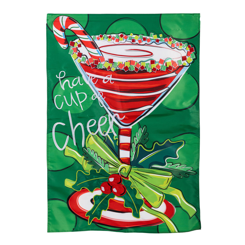 Drapeau de maison «Have A Cup Of Cheer»