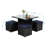 Patio Dining Set Table, with Cushions Included