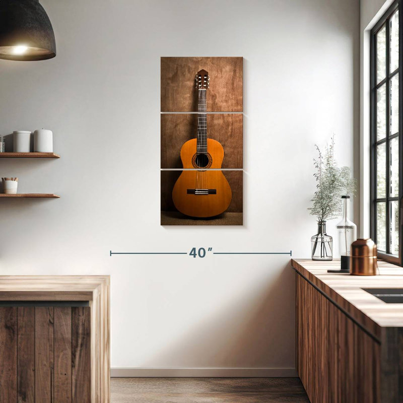 Guitare classique, H 38 po x l 18 po