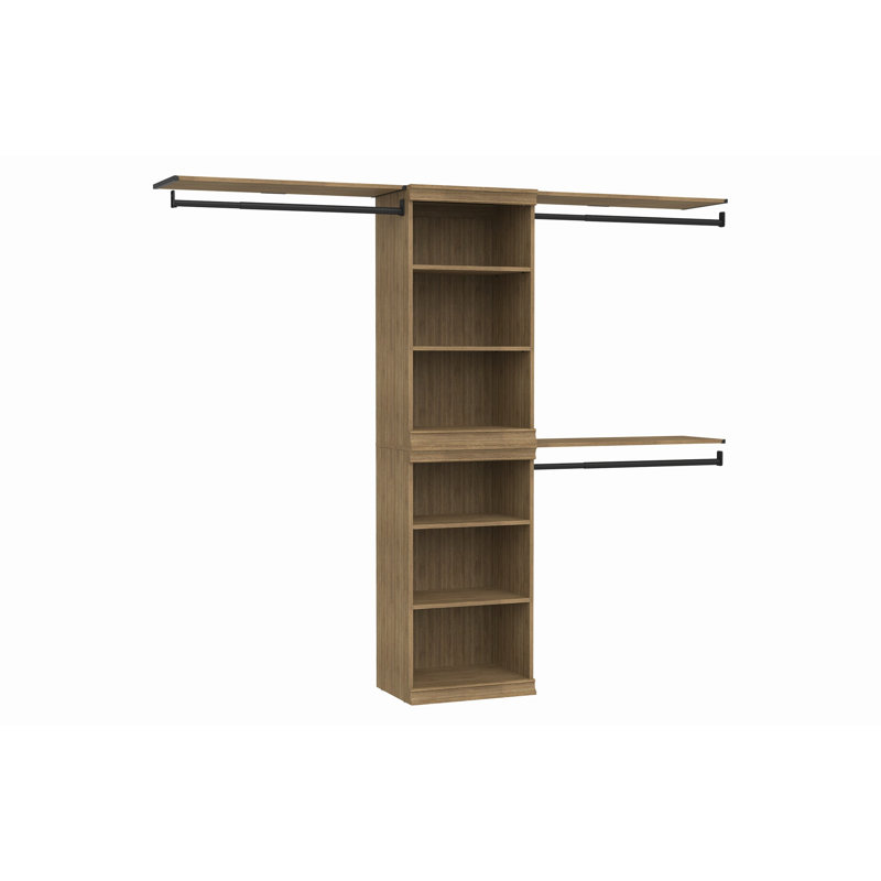 Tour de rangement modulaire avec tablettes supérieures, Sable 