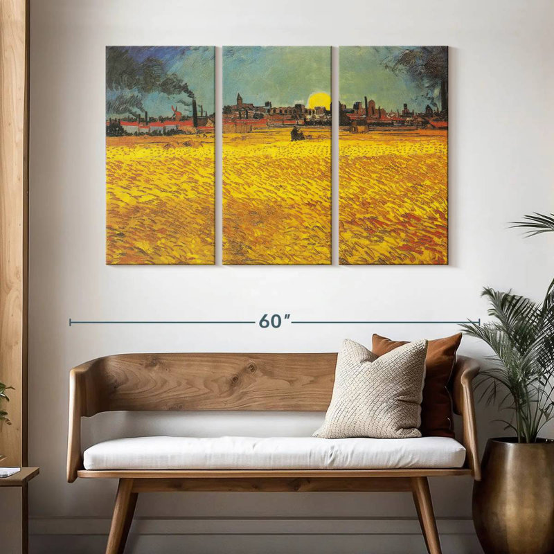 Alvord Wheat Field At Sunset, 32" H x 50" W