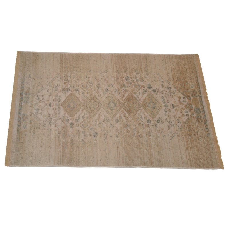 Tapis de fond rectangulaire lavable en polyester fabriqué à la machine pour l'intérieur et l'extérieur MFM077