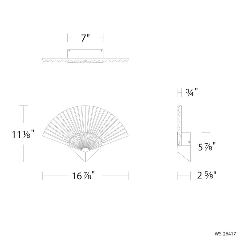 Sensu LED Wall Sconce, Aged Brass