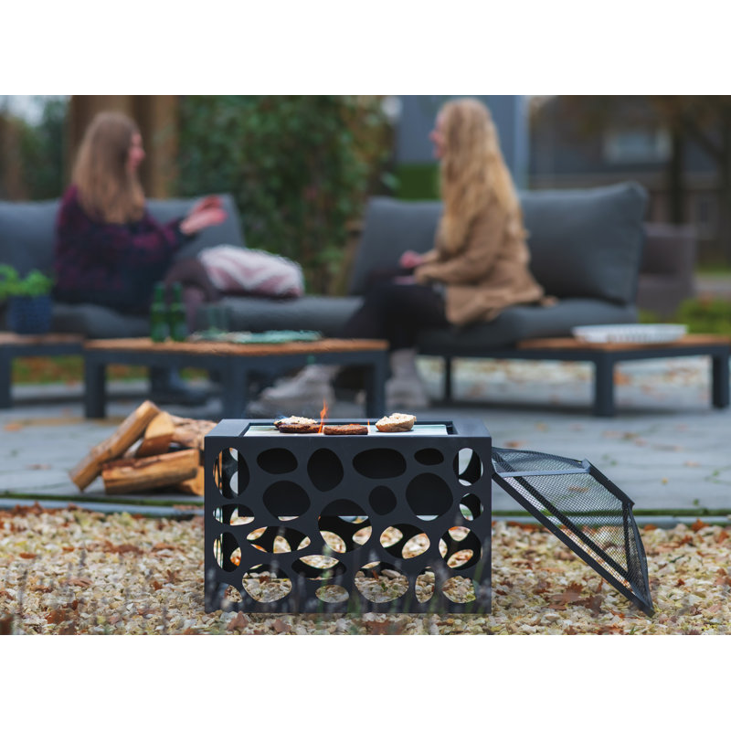 Mikor Square Steel Wood Burning Smokeless Fire Pit