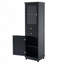Armoire de rangement de 63 po de hauteur avec portes en verre-643022711