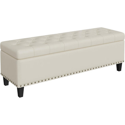 Madalie Faux Leather Upholstered Storage Bench