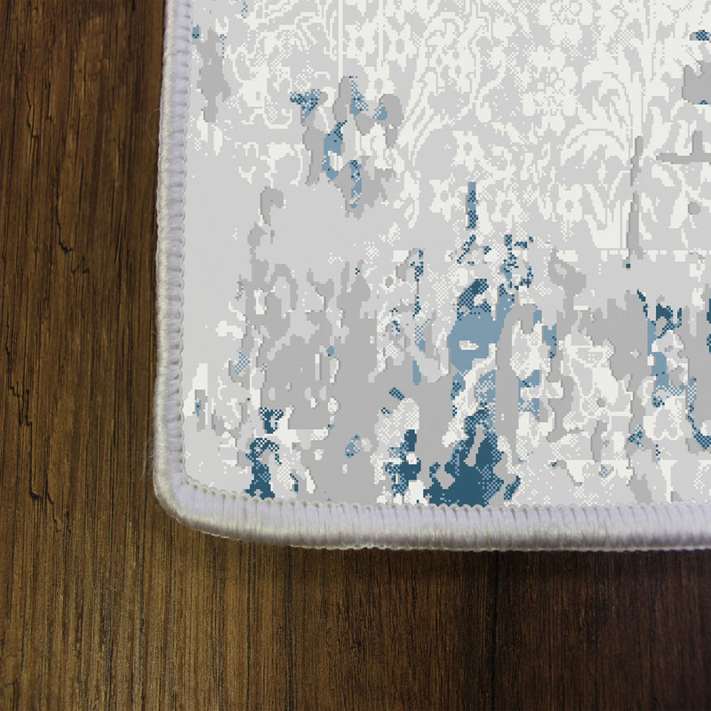 Soft Hall Carpet (2.6 x 4.9 ft), 1% Polyester, .3 in Pile Height | Antibacterial, Non-Slip Underside, 65 g/m² | Machine Washable, 3D Digital Print | Perfect for Living Room, Entryway & Bedroom Décor