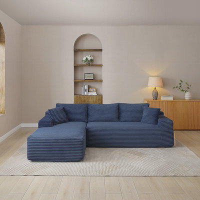 105" Modular Sectional Sofa, Cloud Sectional Couch with Deep Seat, Modern Modular L-Shape Sofa Couch with Chaise,Upholstered Couches for Living Room