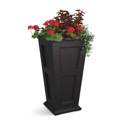 Anastasiya Tall Resin Planter with Water Reservoir