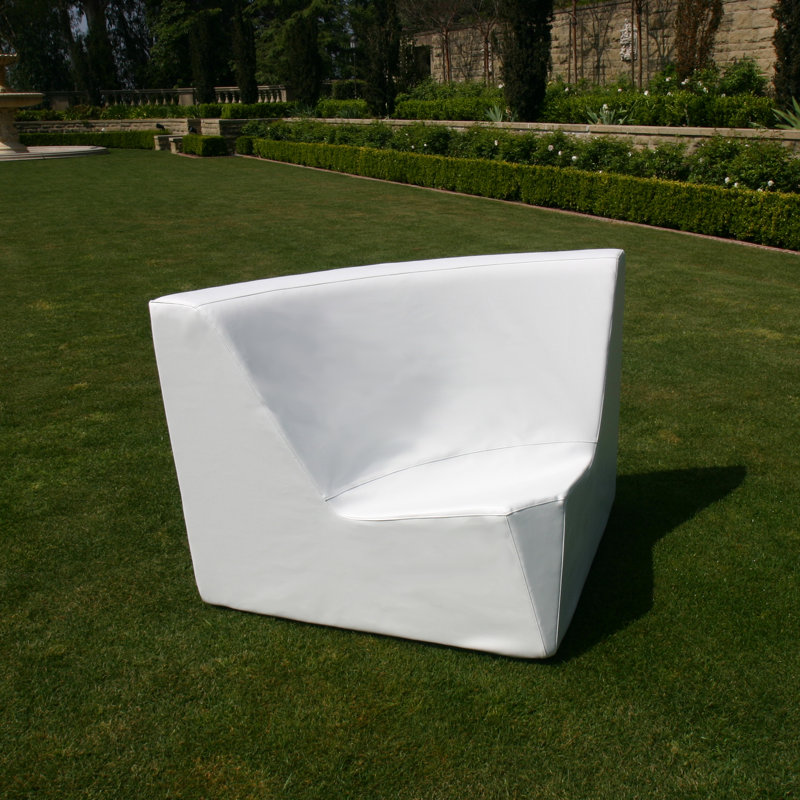 Check Outdoor 4 - Piece Conversation Set, Chill White