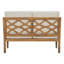 Ensemble de canapé d'extérieur confortable en bois d'acacia avec coussins - parfait pour les patios et les jardins