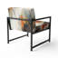 Chaise d'appoint rembourrée orange Abstract IV-1483719887