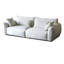 100.39" White Polyester Modular Sofa cushion couch