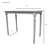 Contemporary White 48" Rectangular Bar Table with Space-Saving Spindle Legs-17684081