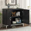 Armoire de rangement simple, armoire d'appoint, armoire à 2 portes avec poignée unique-961212497