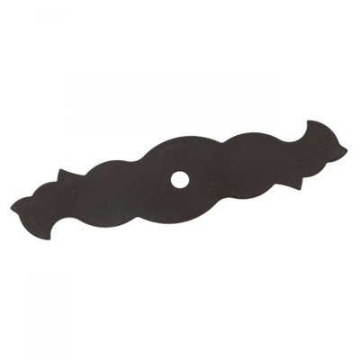 BP Series Curvy Single Hole Knob Backplate