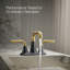 Robinet de lavabo de salle de bain central à deux poignées Tone avec drain cliquable, 1,0 gal / min-78553407