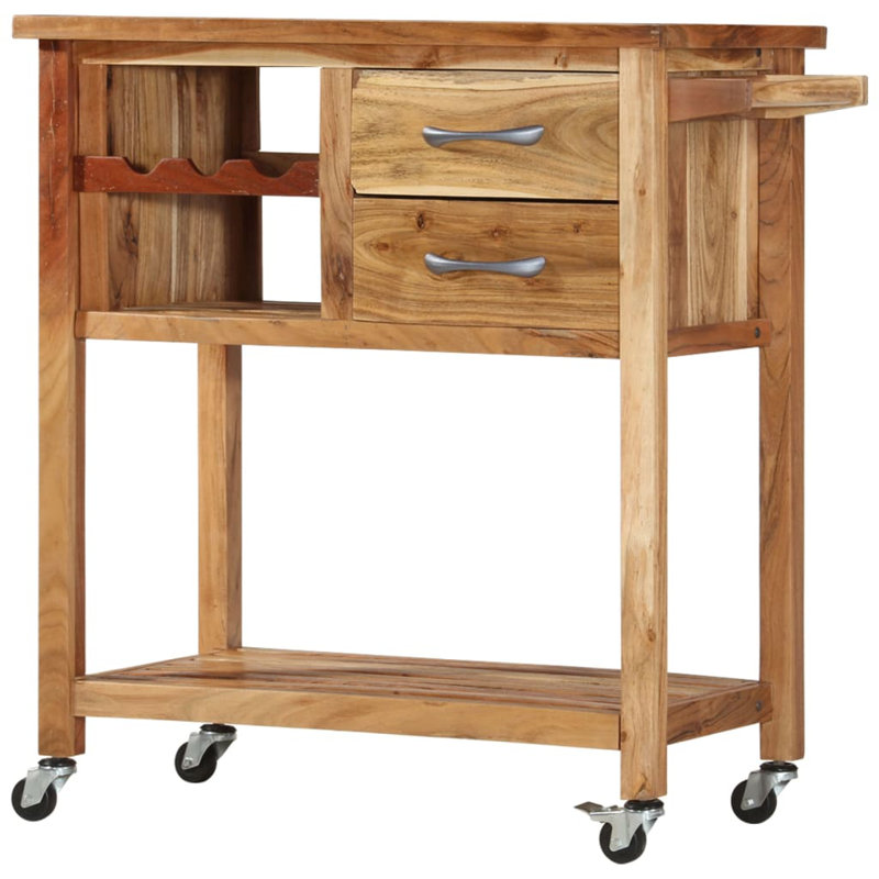 Aristia Solid Wood Kitchen Cart