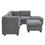 Canapé modulaire de 93 po de large avec repose-pieds-679924343