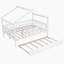 Lit double en bois avec lit gigogne simple-1240005127