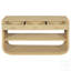 Console moderne avec 3 tiroirs à fermeture en douceur et 2 tablettes ouvertes, base en bois massif pour l'entrée, le salon, le couloir et le bureau-1081652367