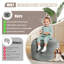 Repose-pieds rond en fausse fourrure à compression de 20 po de largeur pour un design intérieur moderne-1127912114