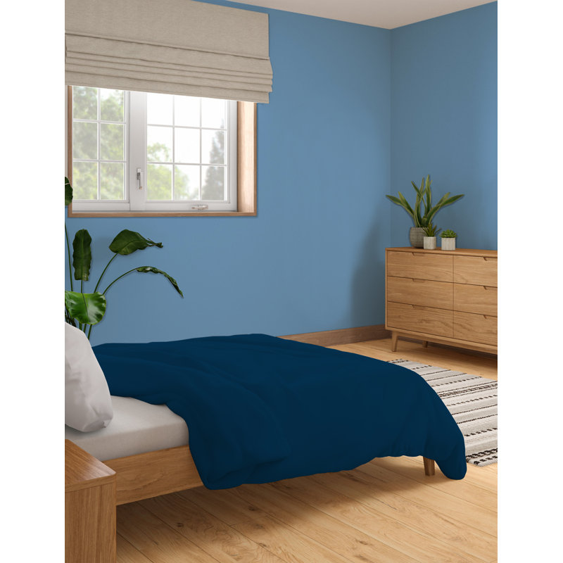 Organic Cotton Duvet Cover, Navy, King Duvet Cover