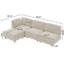 Canapé modulaire modulaire, canapé convertible avec rangement-687943762