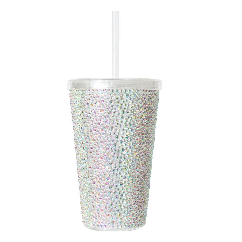 Verre large Strass, Argent irisé