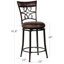 Cirrus Swivel Upholstered Counter Stool with Metal Frame-1039996497