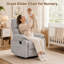 Petit fauteuil berçant manuel inclinable pour chambre de bébé / détente, gris clair-343876680