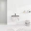 Meuble-lavabo mural 24 po avec lavabo en céramique et porte d'armoire à fermeture en douceur 24 po