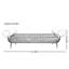 Banc en cuir italien de luxe léger italien