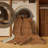 Machine Washable Solid Brown Area Rug-965409784