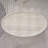 Modern Oval Coffee Table, Beige Light Stone Finish For Living Room Apartment Lounge Decor