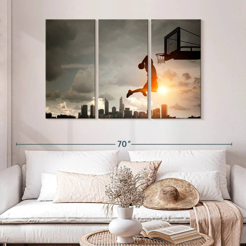 Sireci Basketball Dunk, 32" H x 50" W