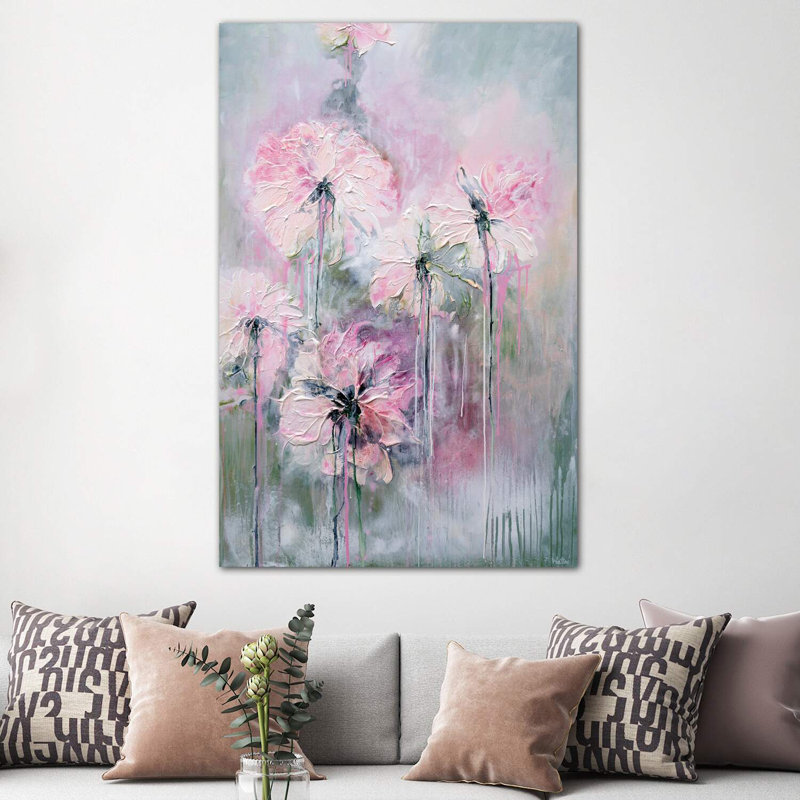 «Gentle Summer Rain», reproduction d'art, Toile tendue, H 18 po x l 12 po x 1,5 po