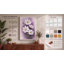 Daisies in Purple Light Botanical - Wrapped Canvas-73402378-73402381