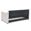 Lit de jour simple avec canapé-lit capitonné de taille simple avec accoudoirs ondulés (80,5 po x 44,5 po x 33,5 po)