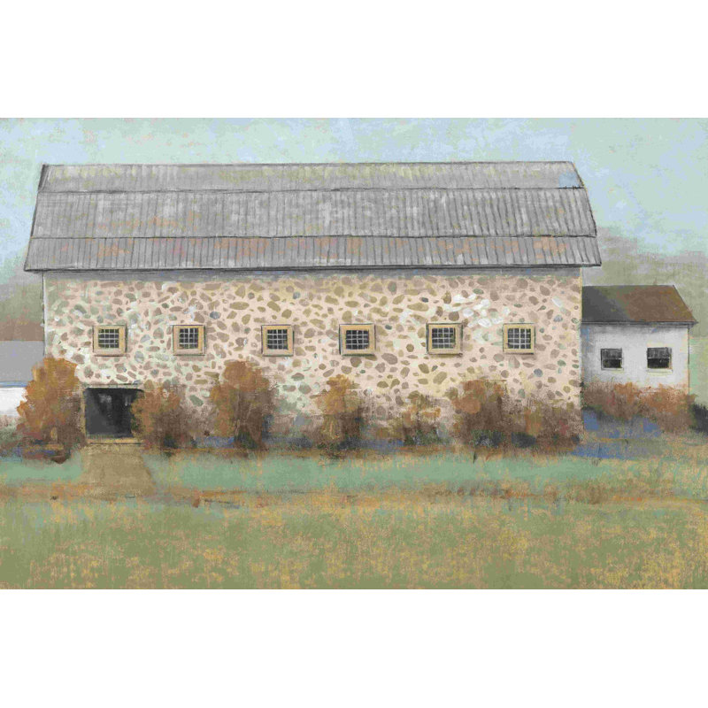 «Rustic Barn II» par Tim Ottoole - impression sur toile tendue, H 8 po x l 12 po x P 1,25 po